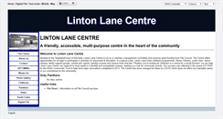 Desktop Screenshot of lintonlanecentre.org.uk